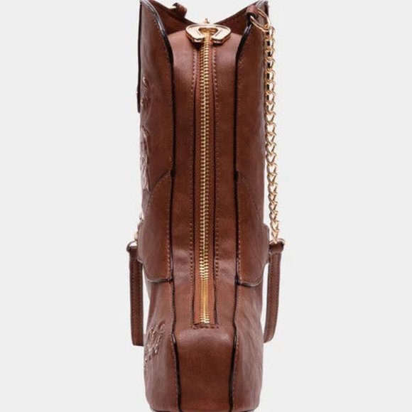 Betsey Johnson Kitsch Giddy Up Cowboy Crossbody Bag Boot New Sealed - Picture 3 of 10